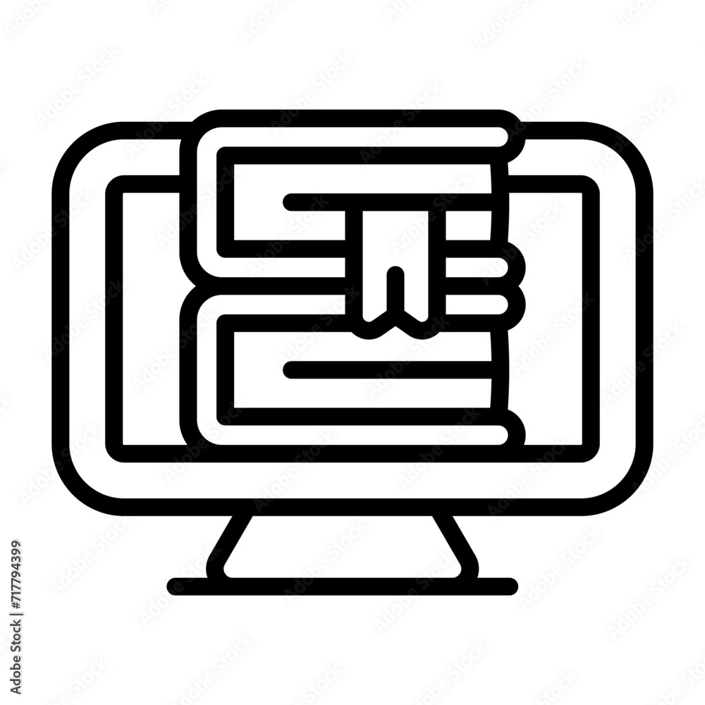 Computer Vector Icon Computer Vector Icon
