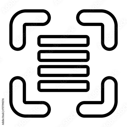 Justified Vector Icon