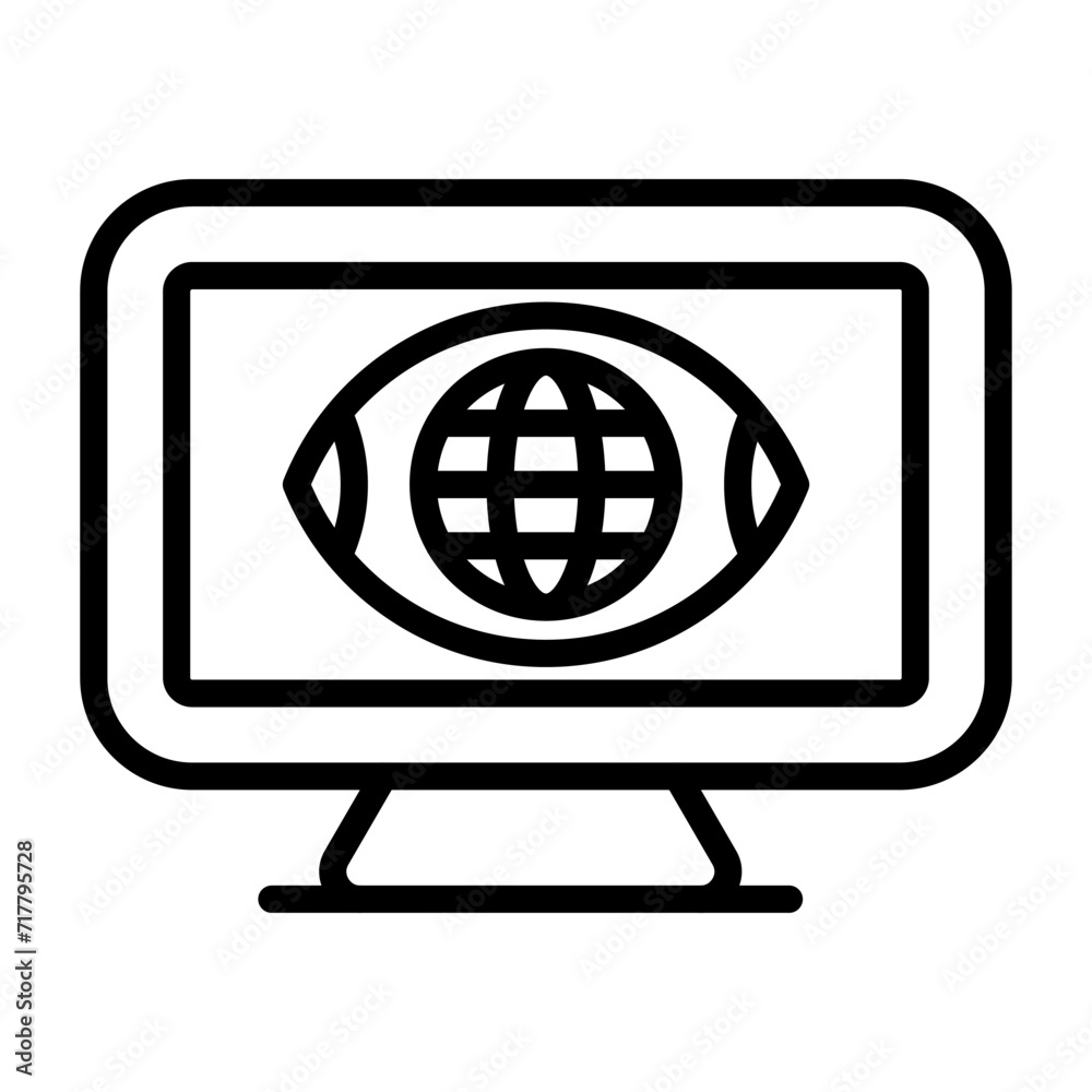 Computer Vector Icon Computer Vector Icon