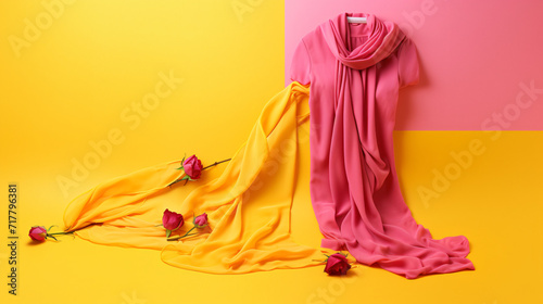 Woman fashion pink cloth