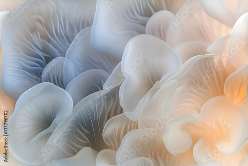 Fungi luminogram, beautiful texture, pastel colors. Seamless pattern. for textile, prints, wallpaper. © Gita