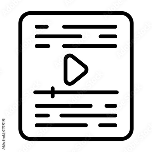 Video Vector Icon