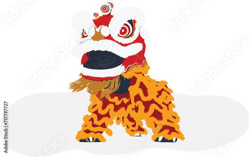 Lion dance Illustration
