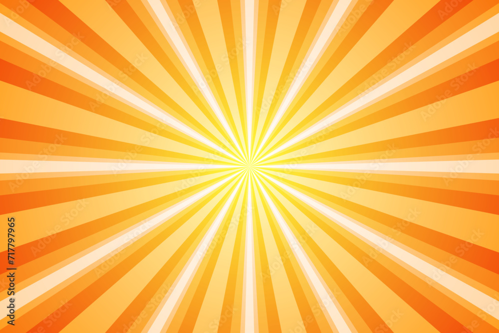 Orange Sunburst Pattern Background. Rays. Radial. Summer Banner. Vector Illustration Orange Sunburst Pattern Background. Rays. Radial. Summer Banner. Vector Illustration