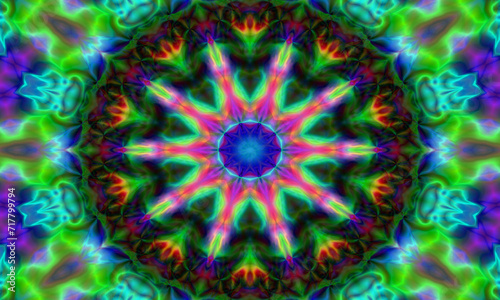 Fototapeta Naklejka Na Ścianę i Meble -  psychedelic background. bright colorful patterns.