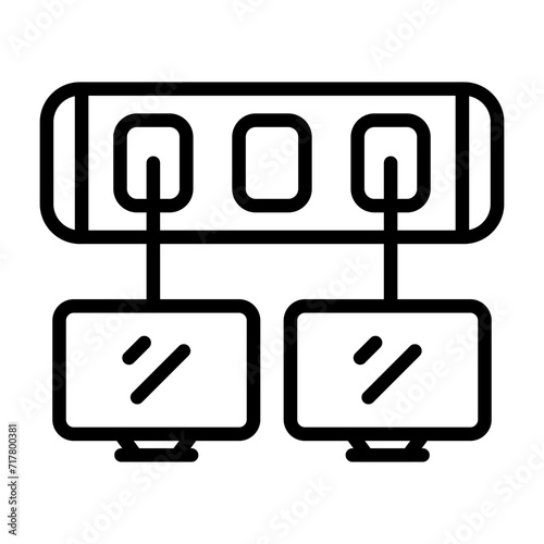 Network Switch Vector Icon