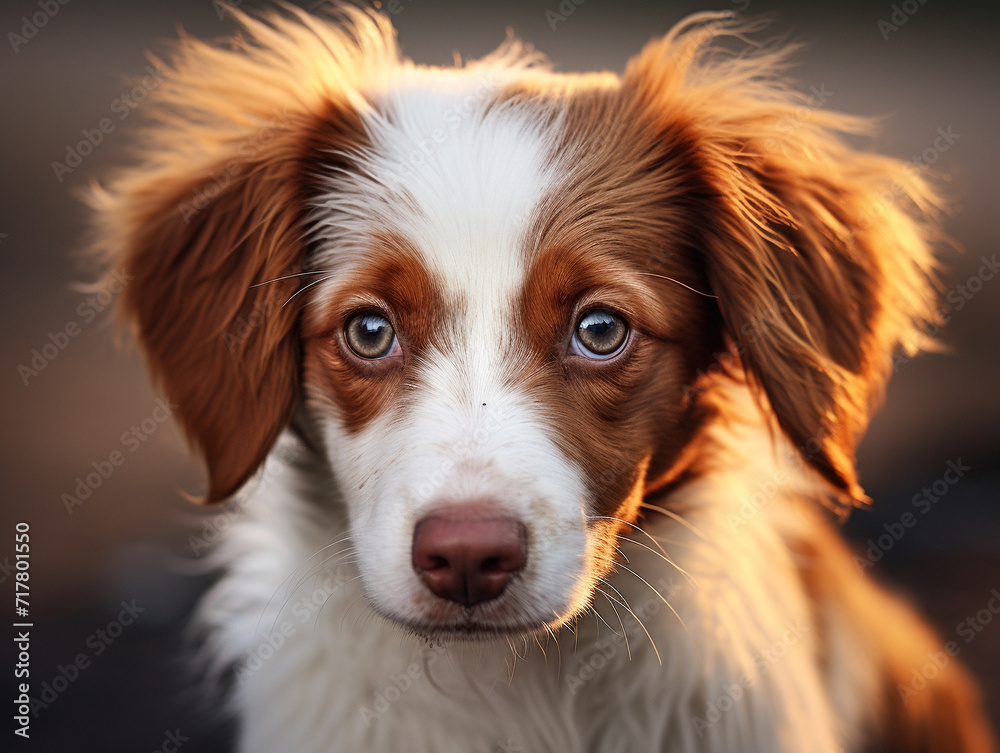 Сlose-up portrait of a brown dog lying
Generative AI