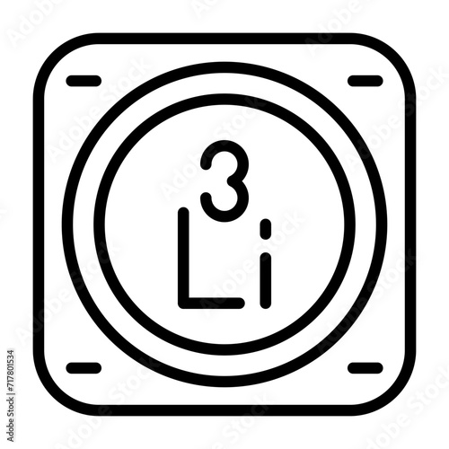 Lithium Vector Icon
