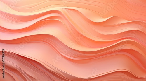 Soft, flowing waves in peach tones for abstract background.