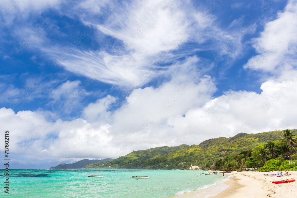 Anse Royale beach summer landscape, Seychelles