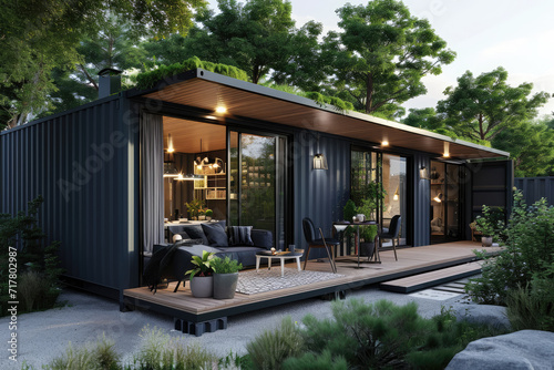 the container house small living in the urban jungle © Kien