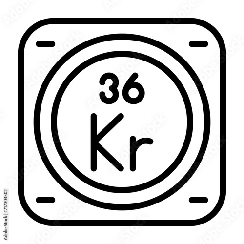Chemical Element Vector Icon
