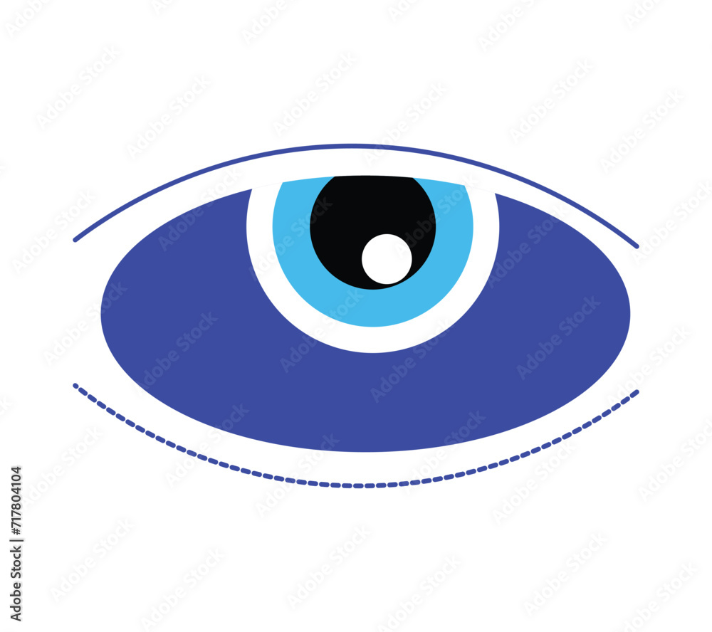 single Blue evil eye, vector set eyes symbol, stock illustration with white background. 22.11 single Blue evil eye, vector set eyes symbol, stock illustration with white background. 22.11