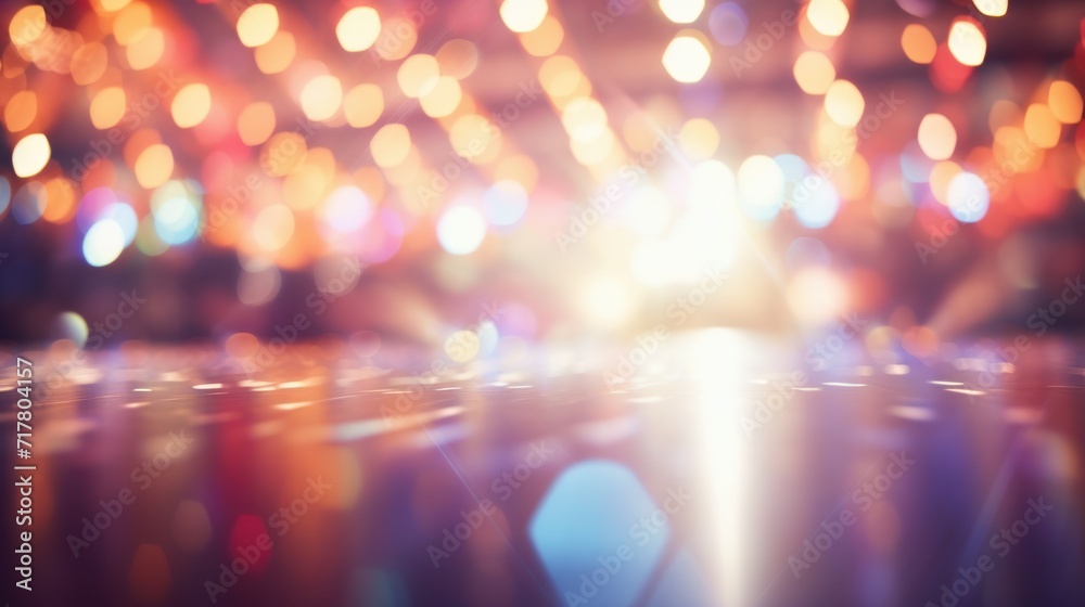 Abstract background with blurred bokeh music lights and shadows. Abstract background with blurred bokeh music lights and shadows.