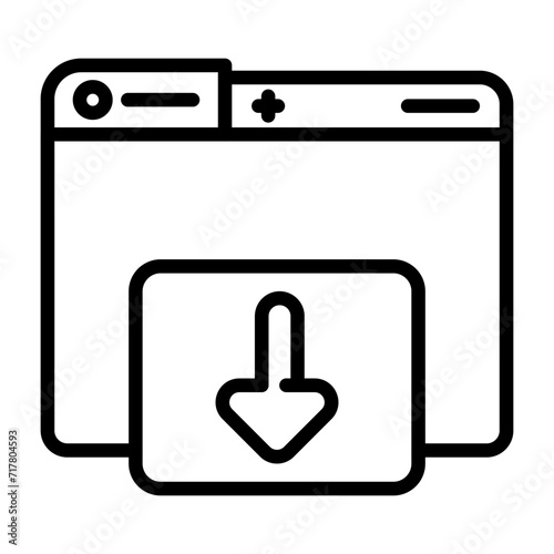 Downloading Vector Icon