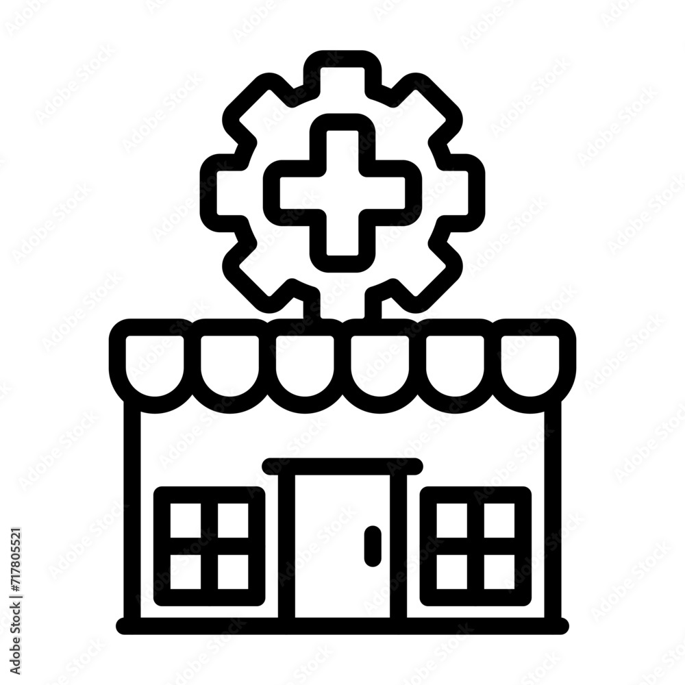 Fototapeta premium Pharmacy Vector Icon