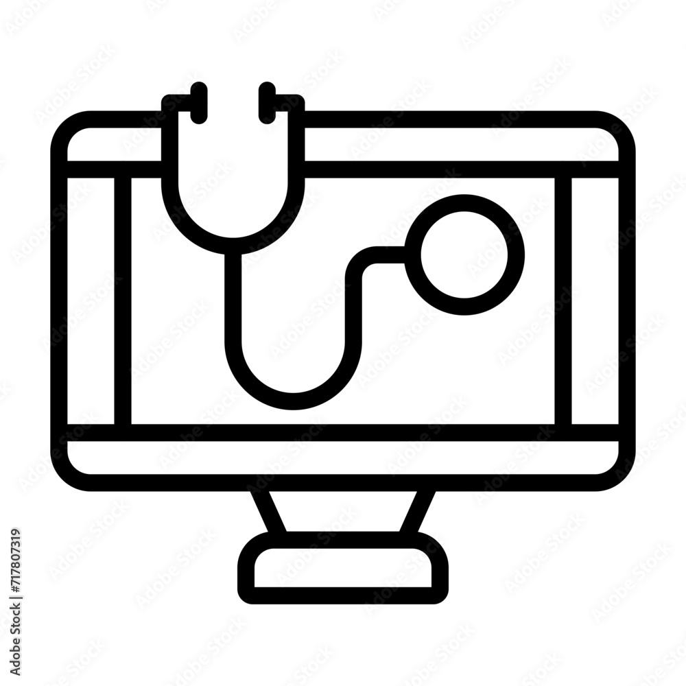 Stethoscope Vector Icon Stethoscope Vector Icon