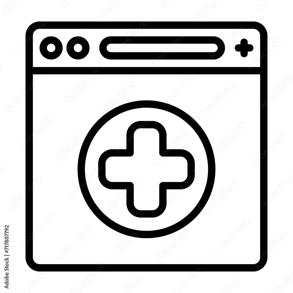 Obraz premium Browser Vector Icon