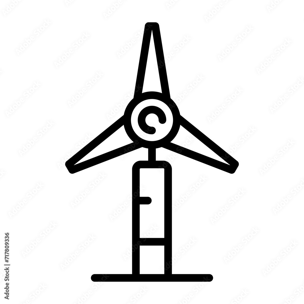 Windmill Vector Icon Windmill Vector Icon