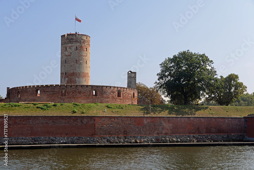 Obraz na płótnie Die alte Festung an der Mottlau in Danzig w salonie