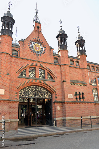 Die alte Markthalle von Danzig in Polen