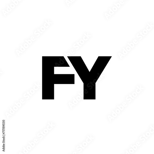 Free Download Letter F and Y, FY logo design template. Minimal monogram initial based logotype. - GFXLoad