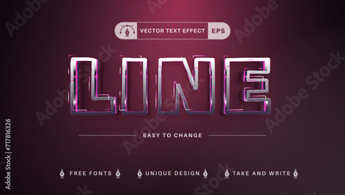 Editable text effects