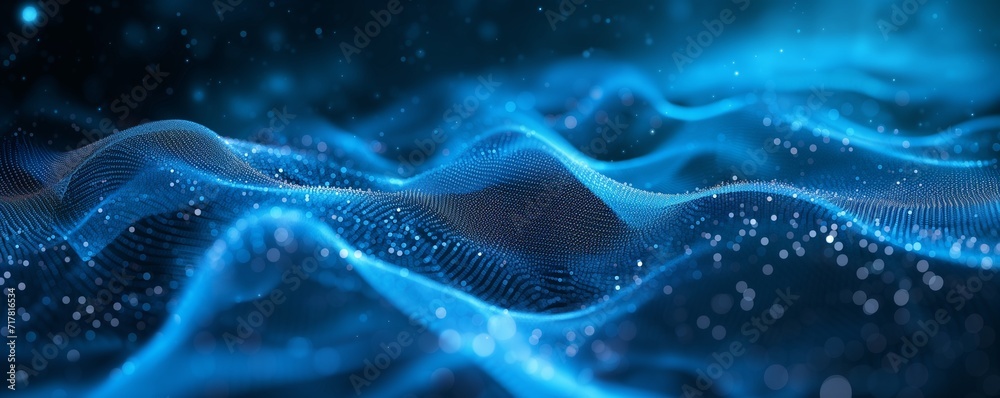 Digital wave , Abstract dynamic wave background