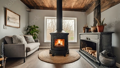 Flickering Comfort: Cozy Living with a Wood Burning Stove