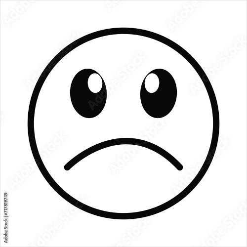 smiley face line icons set editable stroke different emotions feeling Smile Icon isolated on white background.