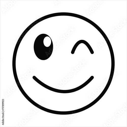 smiley face line icons set editable stroke different emotions feeling Smile Icon isolated on white background.