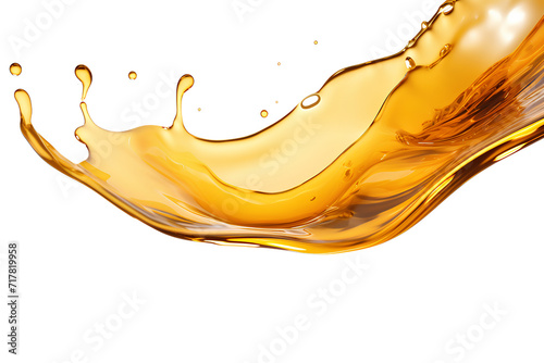 Close-up photo of oil, grease spreading, isolated white background ultra realistic