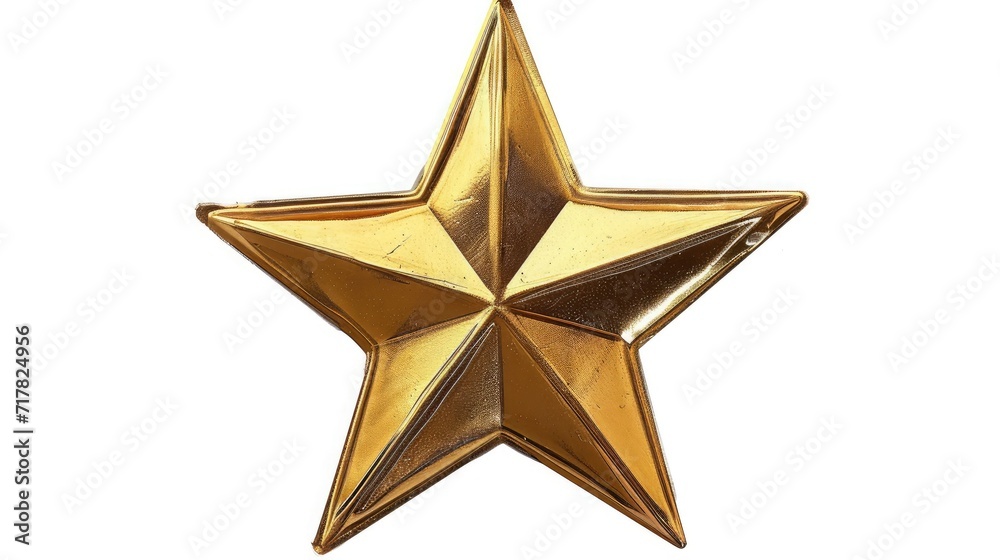 gold star isolated white gold star isolated white