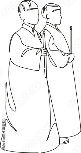 boys from the church choir