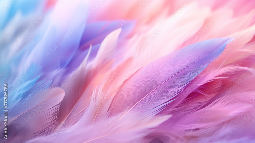 abstract feather background Closeup of fluffy pastel neon mist. abstract feather background Closeup of fluffy pastel neon mist.