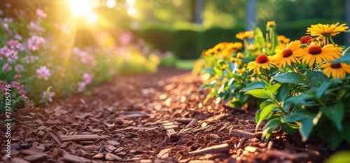 use mulch when planting flowers
