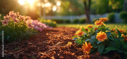 use mulch when planting flowers