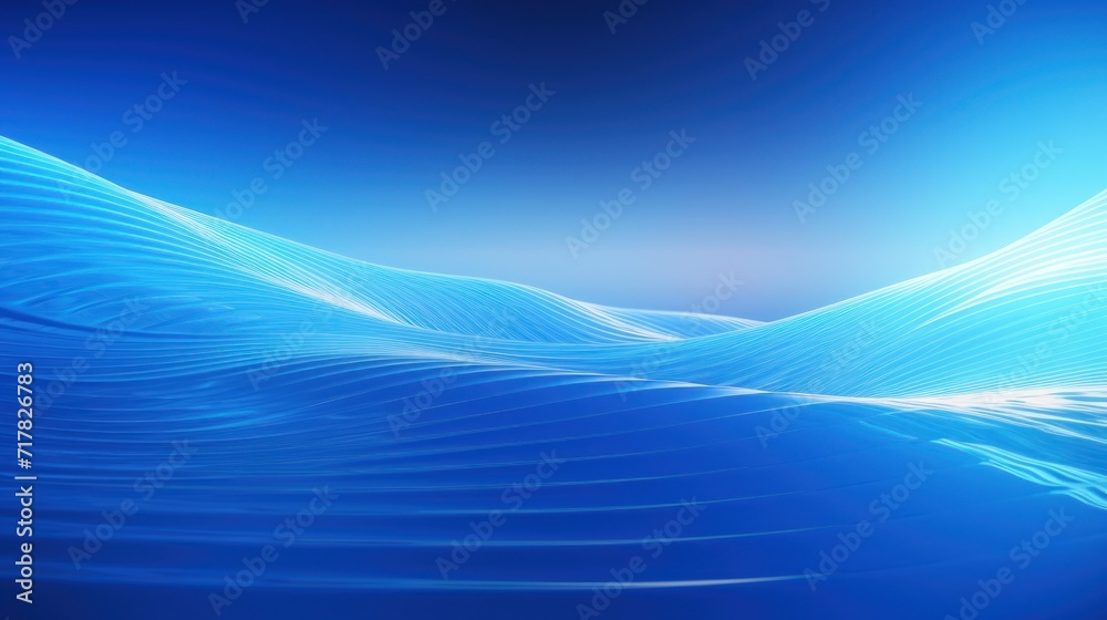 abstract wave technology background blue digital wave effect