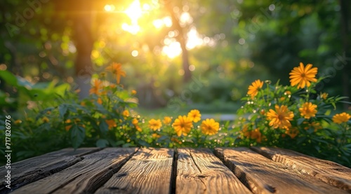 wooden board with sunlight in the background