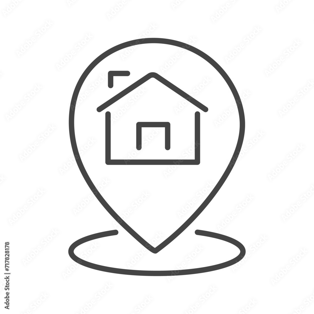 Vector flat icon. Navigation and address icons. Gray icon on isolated on white background. Perfect for your creative idea. Vector flat icon. Navigation and address icons. Gray icon on isolated on white background. Perfect for your creative idea.