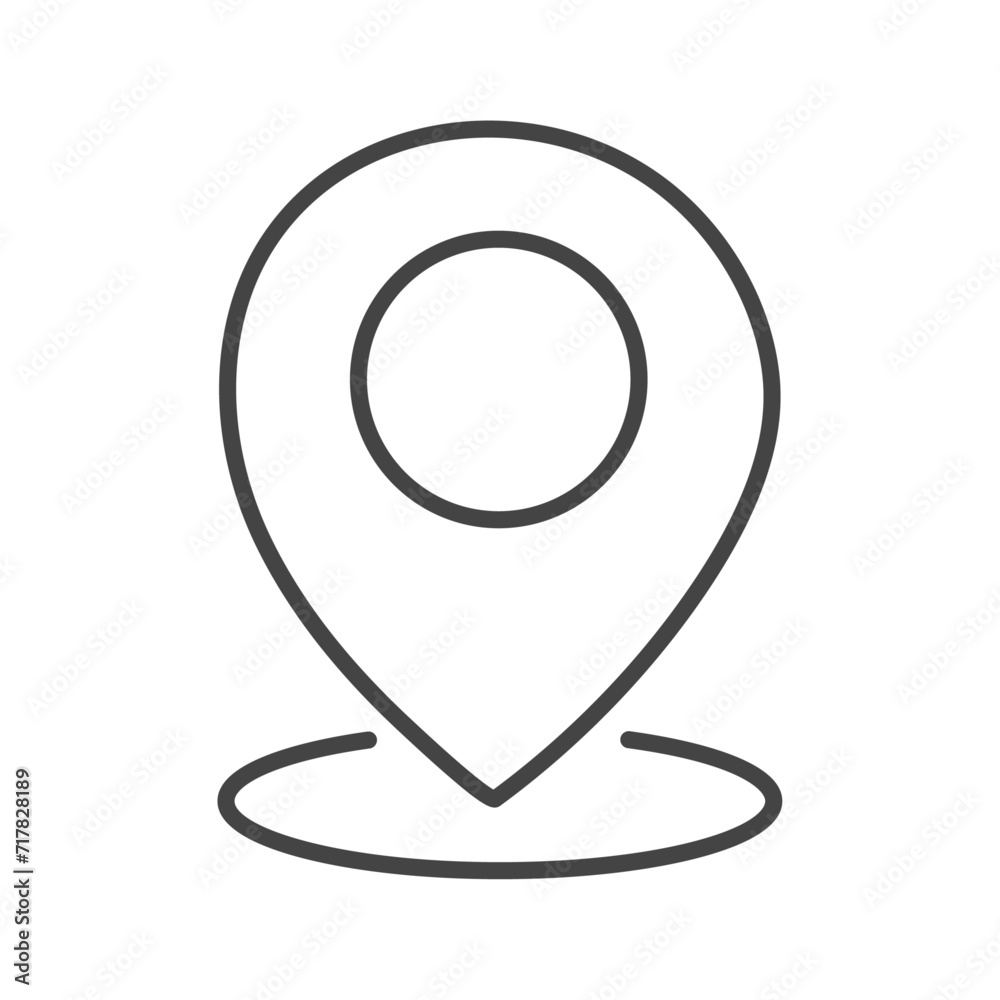 Fototapeta premium Vector flat icon. Navigation and address icons. Gray icon on isolated on white background. Perfect for your creative idea.