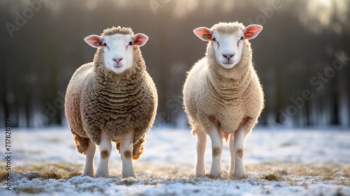 A before and after comparison of two sheep, one with lackluster wool and the other with soft, supple wool, demonstrating the significant difference that can be achieved through strategic photo