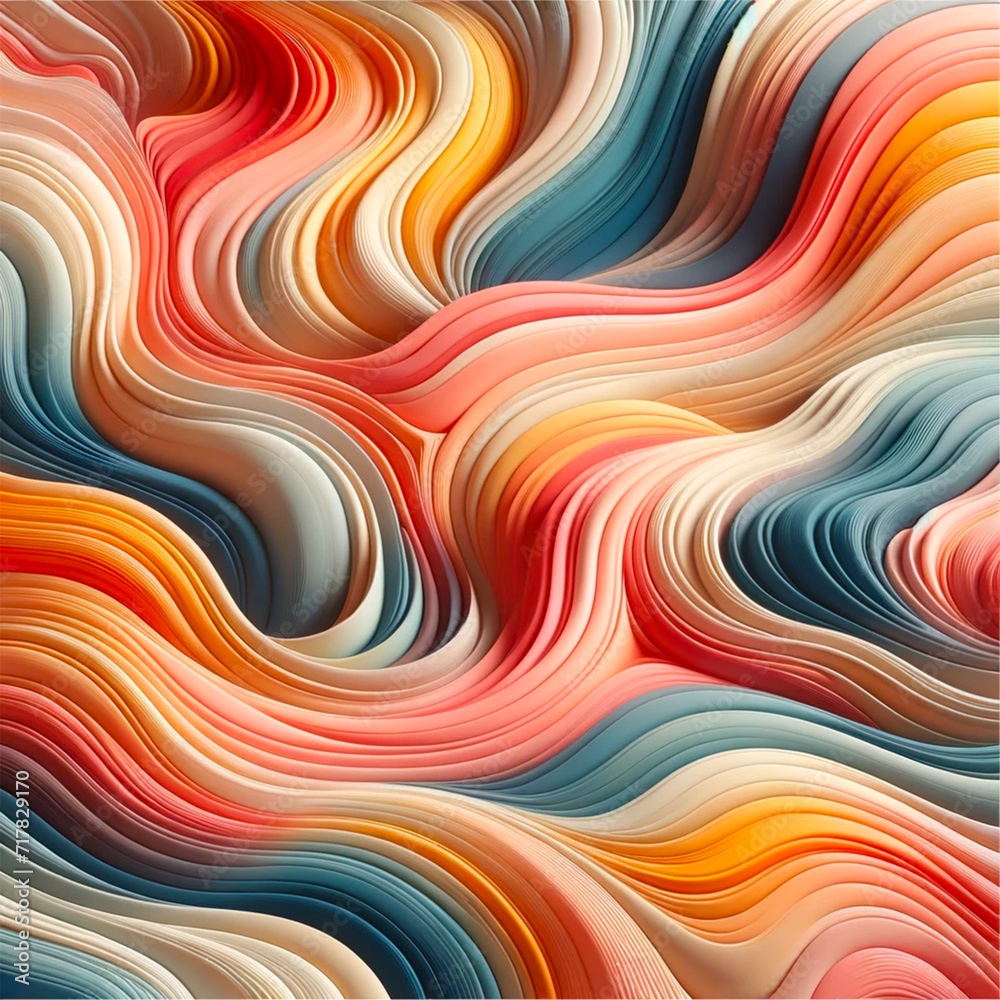 abstract colorful background with waves