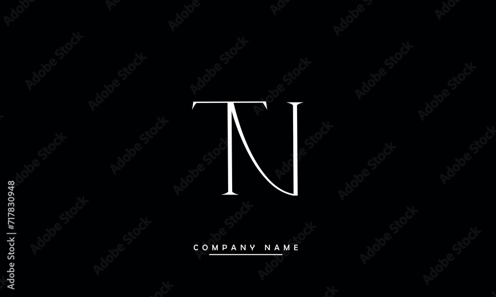 NT, TN, N, T Abstract Letters Logo Monogram NT, TN, N, T Abstract Letters Logo Monogram