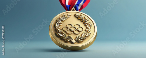 Olympics - 3D Render Gold Medal Isolated