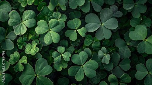 green clover background st. patrick's day shamrock background