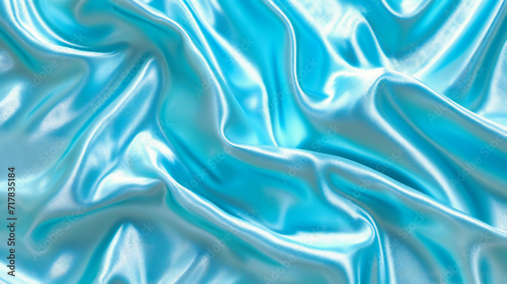 Satin Material with Textured and Soft Drapery, Shiny and Luxurious Silk Background, Elegant and Fashionable Design in Blue and Pink Satin Material with Textured and Soft Drapery, Shiny and Luxurious Silk Background, Elegant and Fashionable Design in Blue and Pink