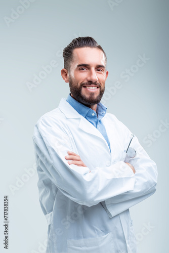 Optimistic doctor ready to provide friendly care © Giulio_Fornasar