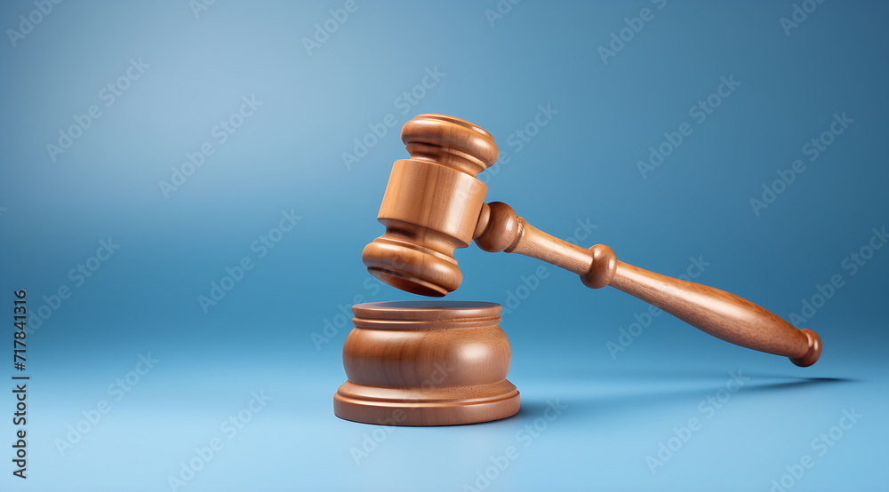 a wooden judge gavel. Generative AI a wooden judge gavel. Generative AI