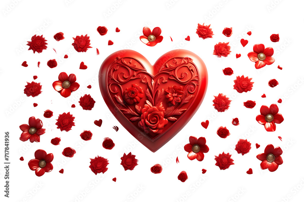 Valentine's Day Red Heart (PNG 10800x7200) 